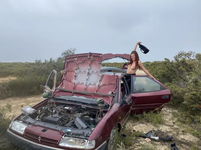 Found an abandoned 2wd on my last 4x4 track