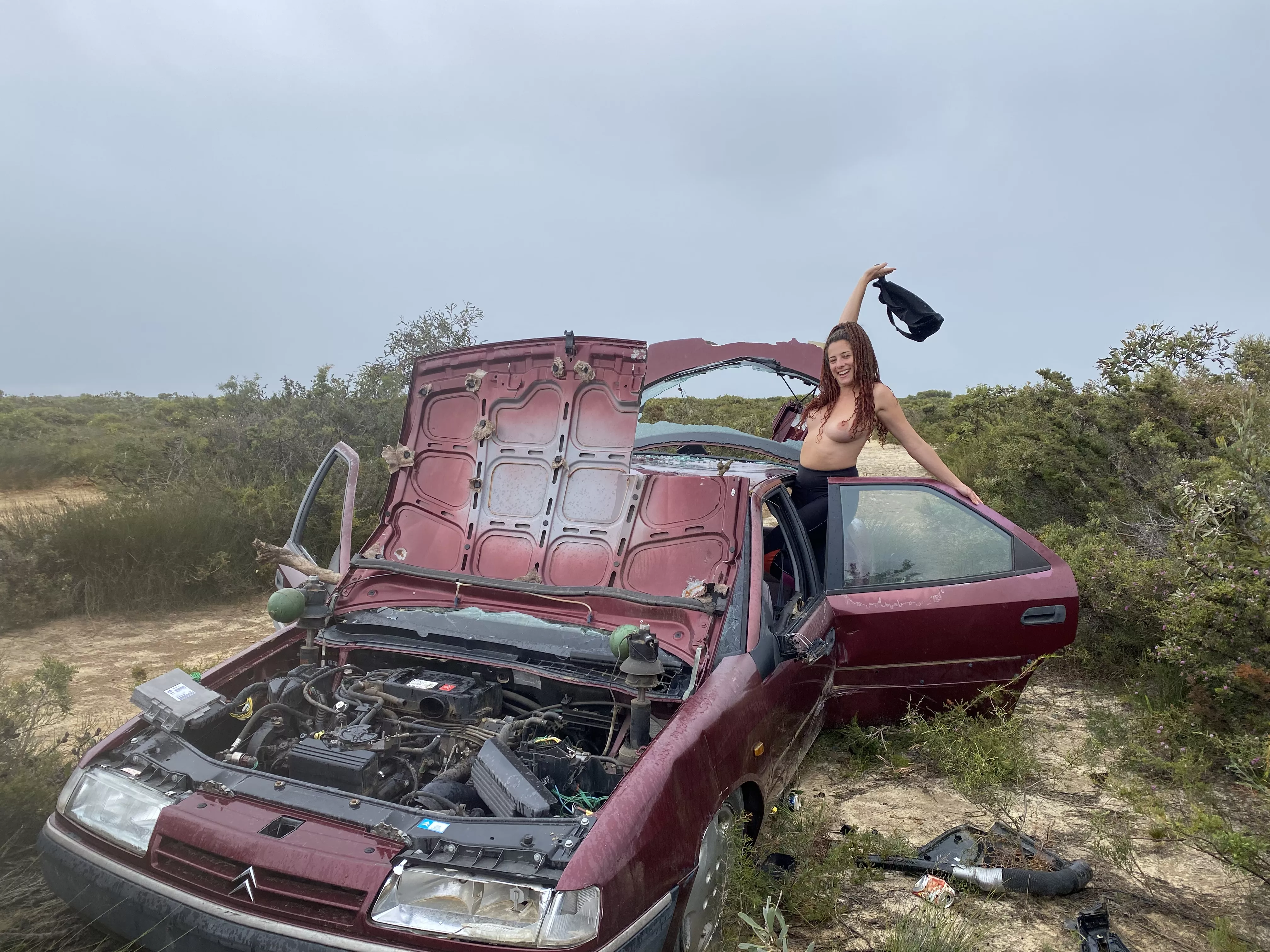 Found an abandoned 2wd on my last 4x4 track