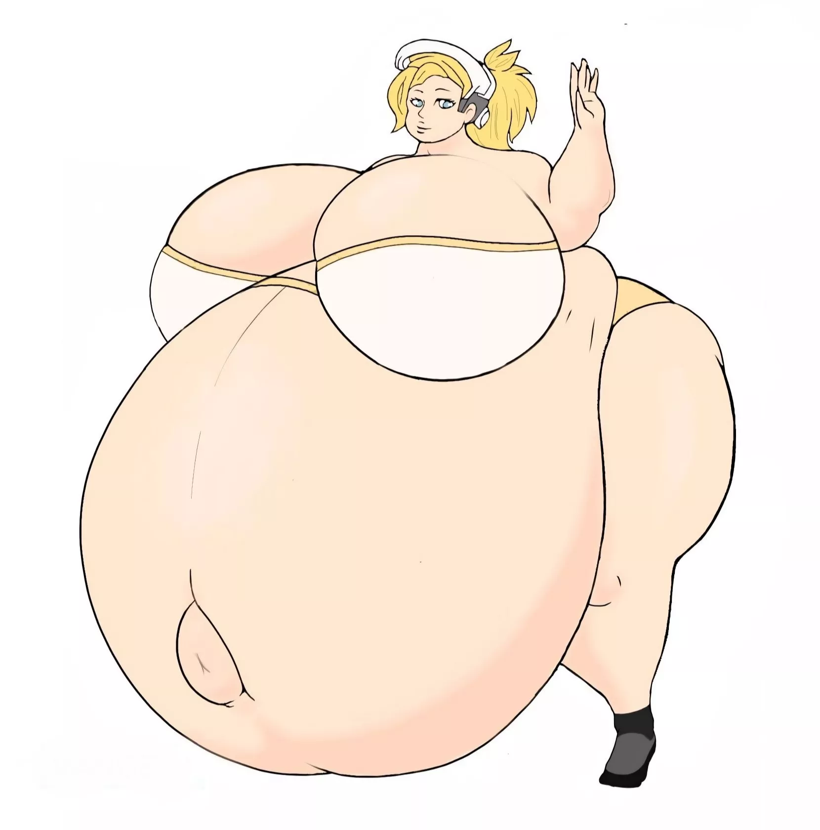 giantess plump mercy with a growth spurt ~ @Bigddddd23451