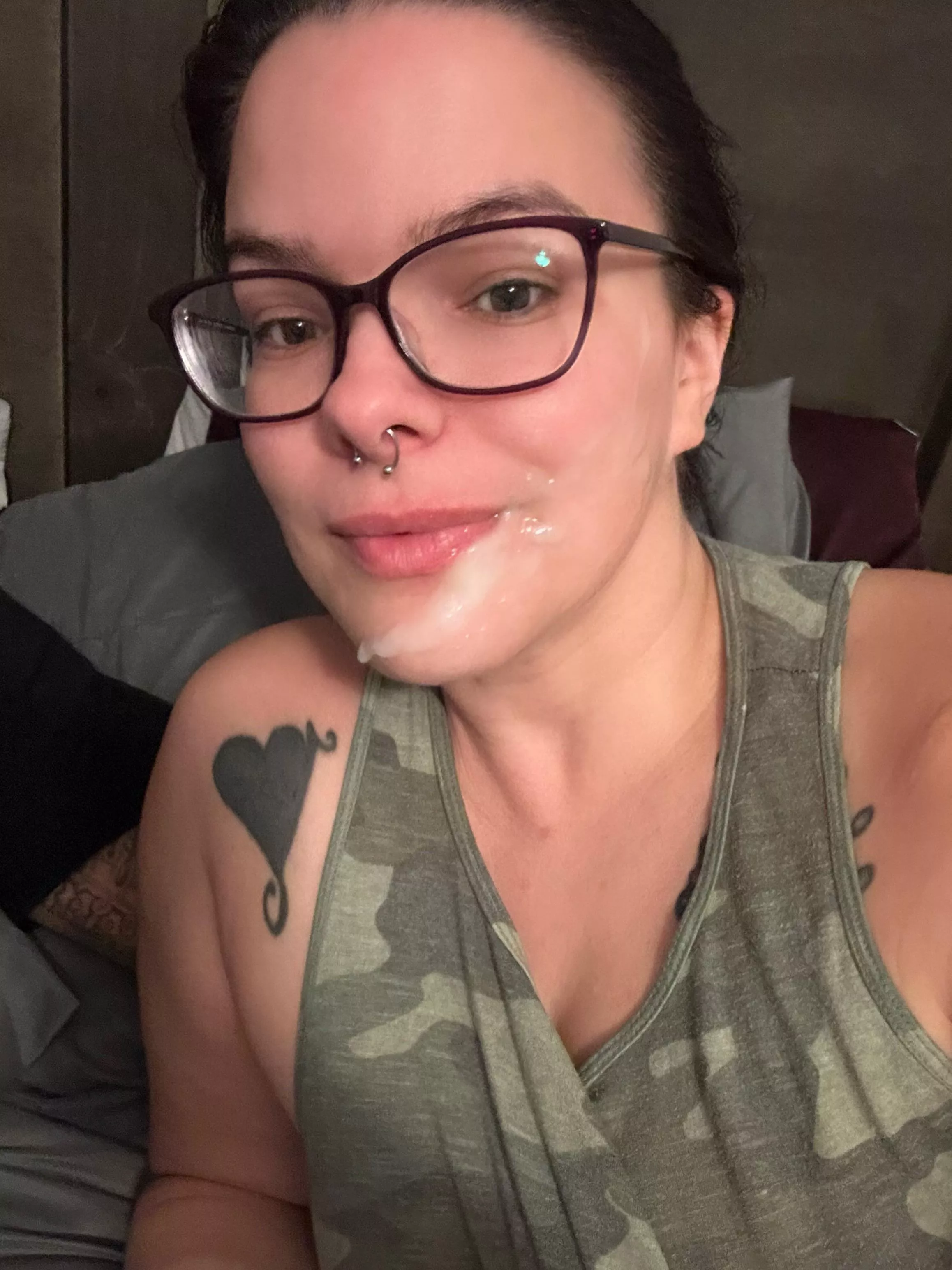 Got a bit on my face