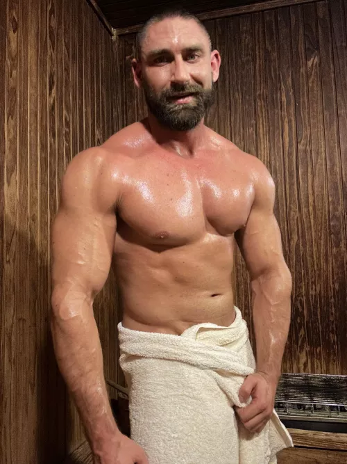 Had the sauna to myself