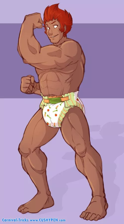 Hot Take: Muscular guys in diapers are cute/sexy