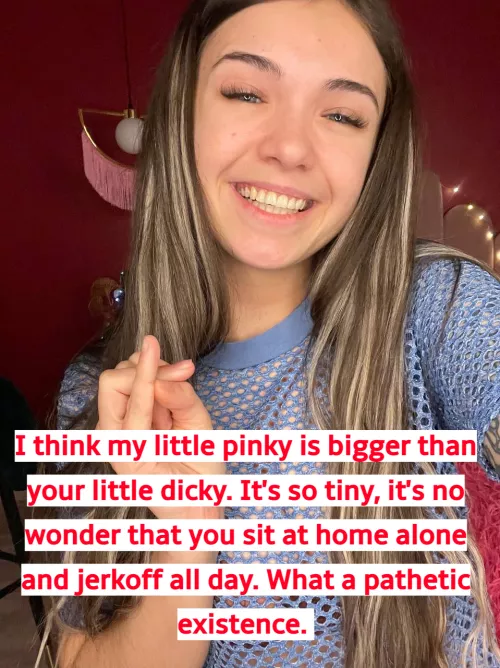 I bet you want this goddess to humiliate you