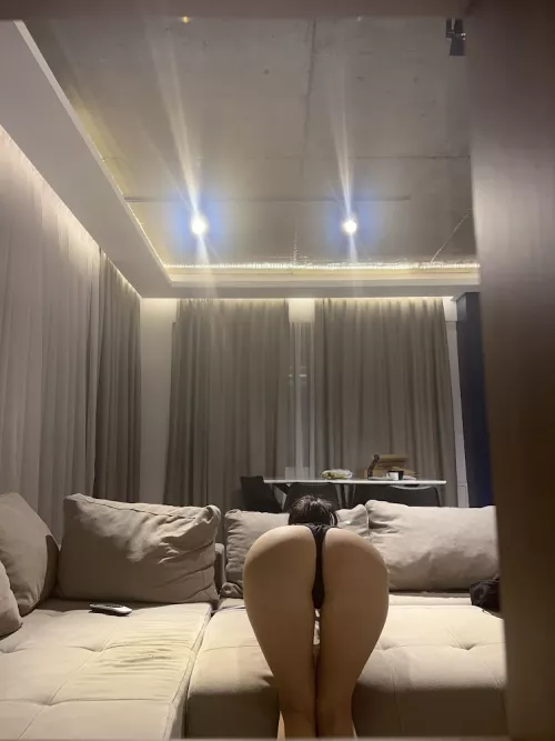 I'm ready, only my panties are left