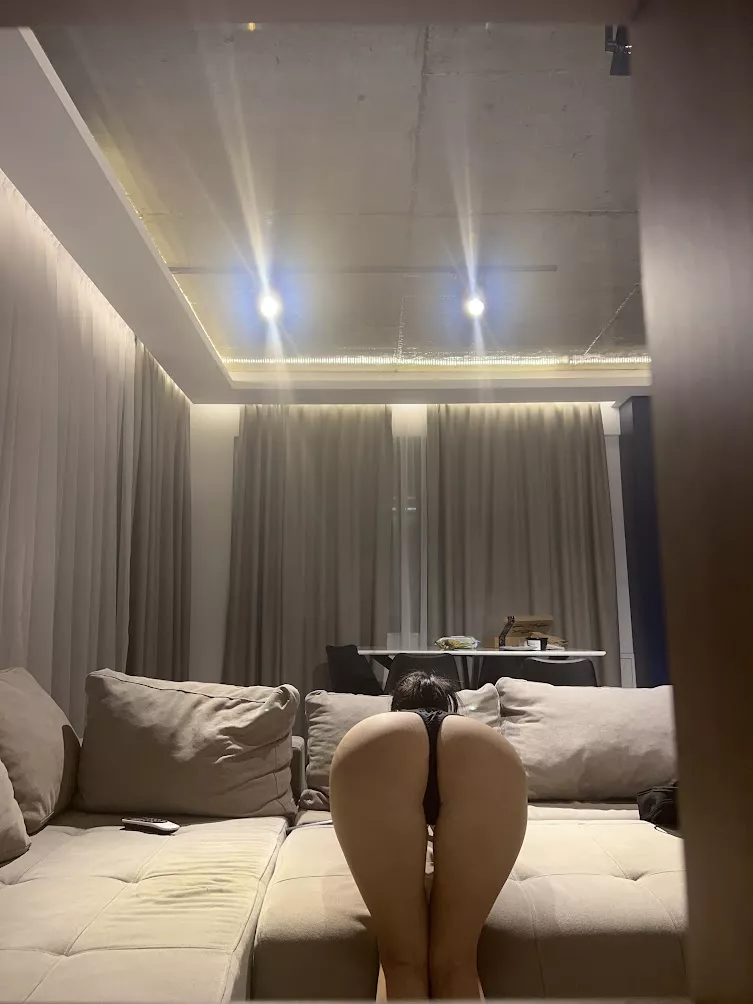 I'm ready, only my panties are left