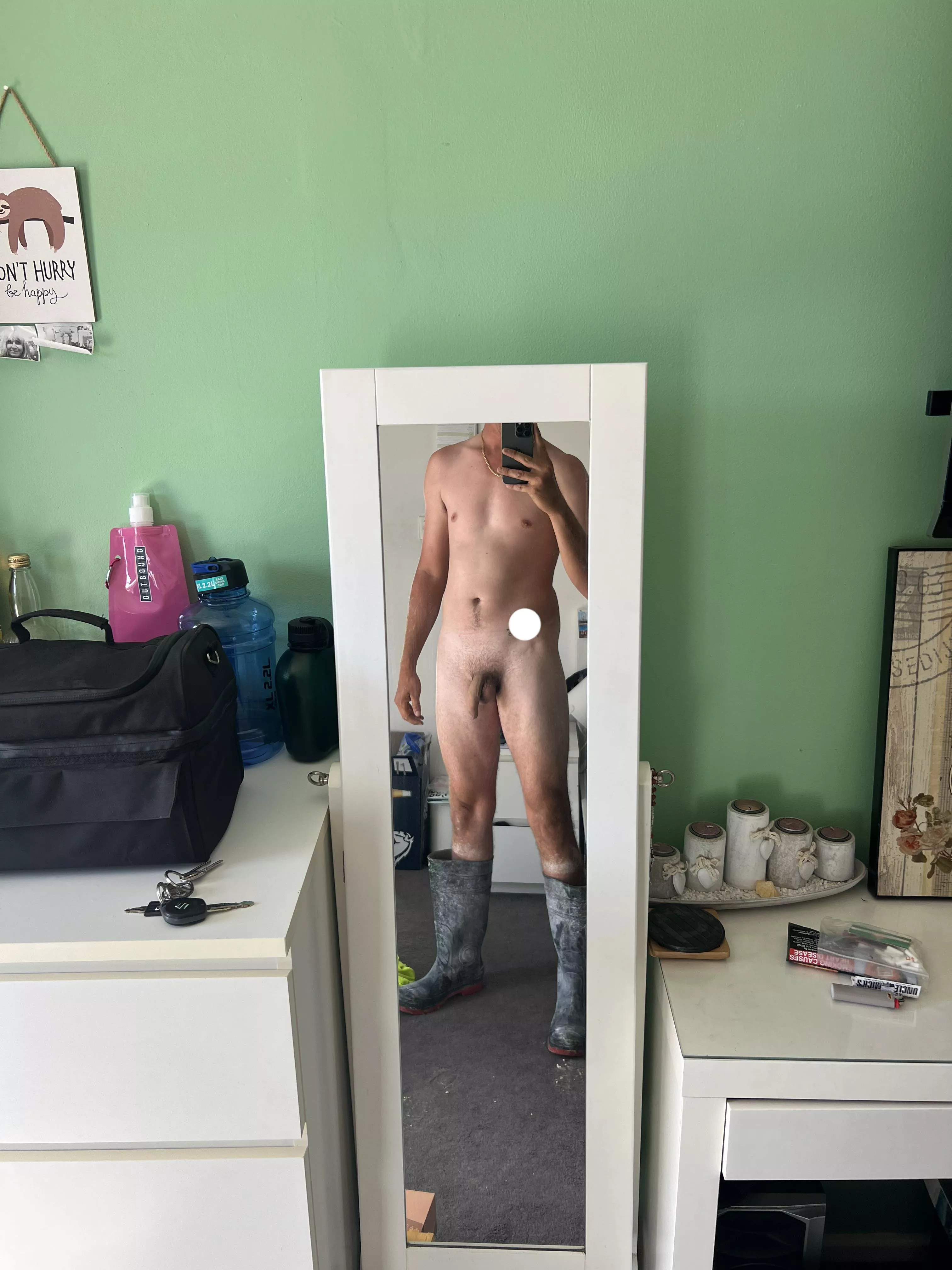 [M] you can hate on me all you like just don’t hate on the gum boots 🤣