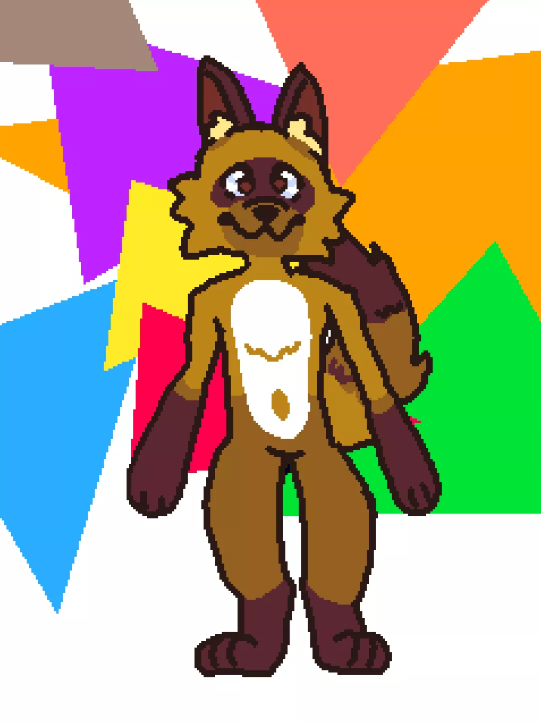 that is my fursona, and it is supposed to look like a specific species but I don't know if I drew it right