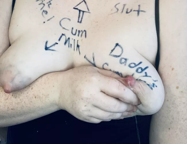 Trying to make a milky mess for you!