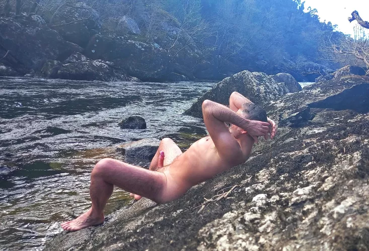 winter boner sunbath