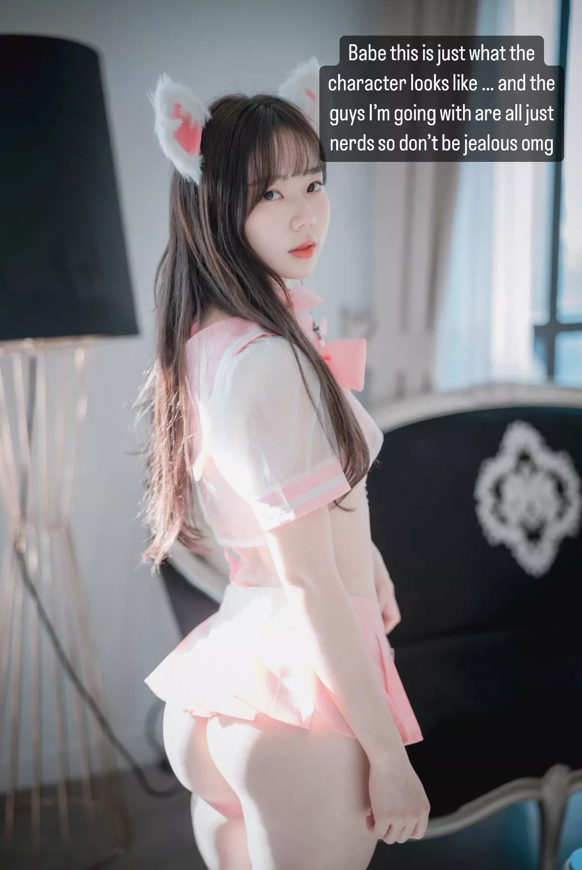 Your girl is going on a weekend long anime expo with her “ nerd “ friends… sharing a room was cheaper