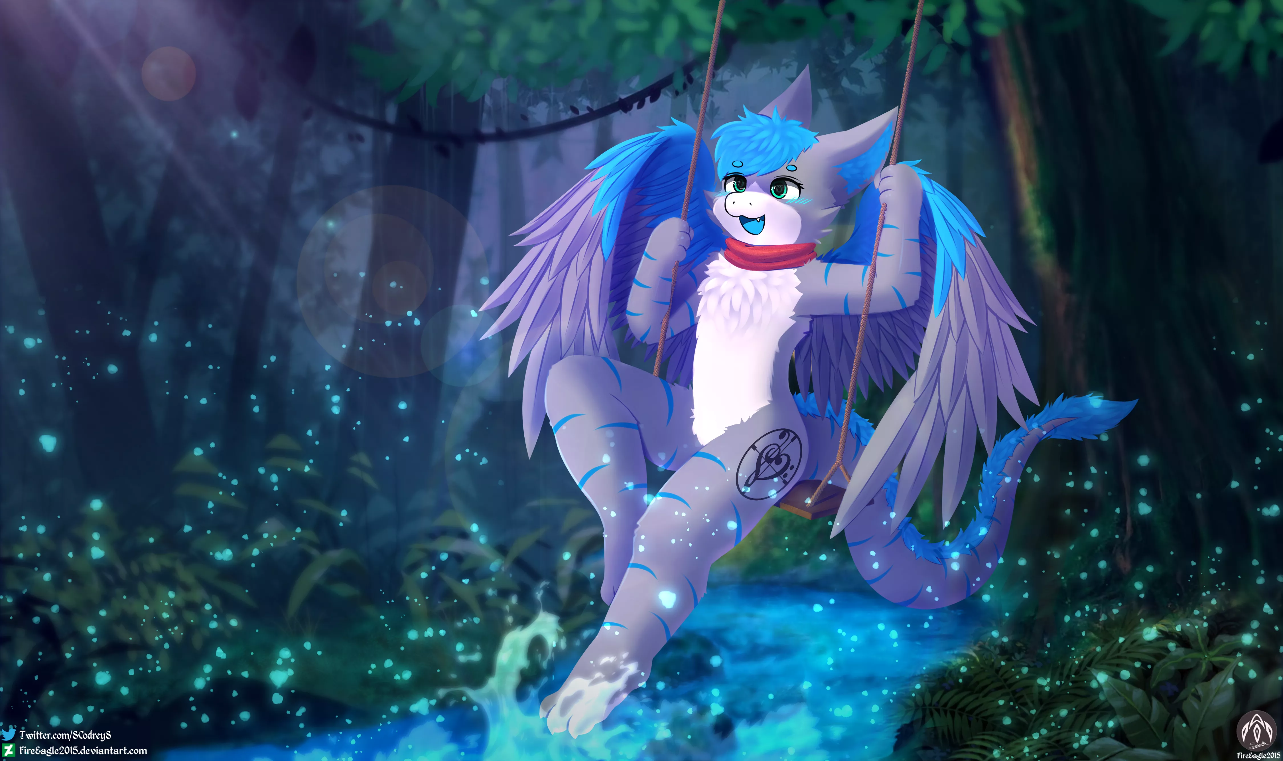 Cozy Forrest [Commission] (art by me SCodreyS on Twitter)