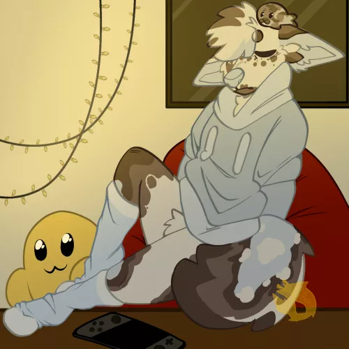 Cozy nap time Art by me ^^