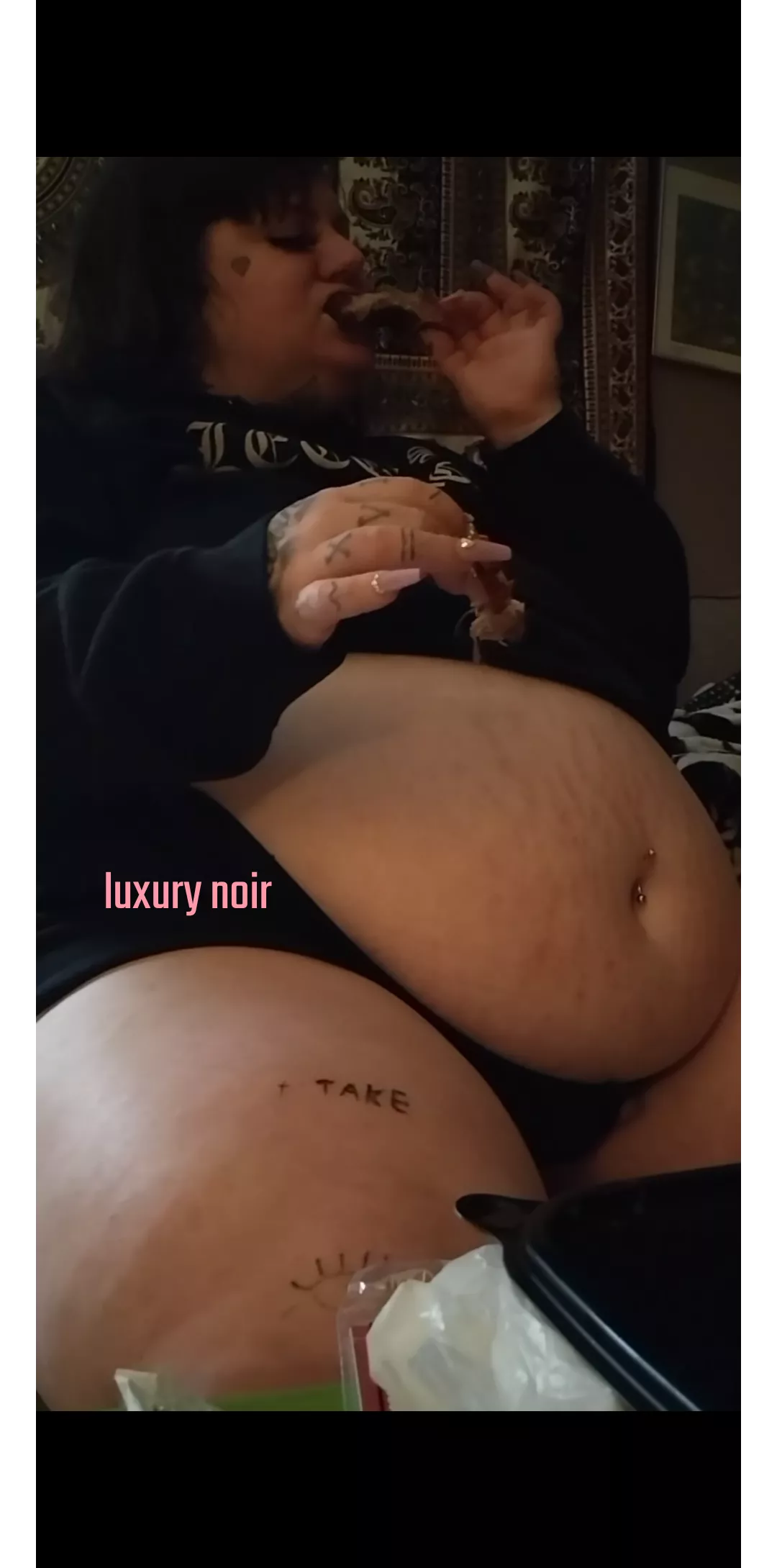 eating and eating till im crying