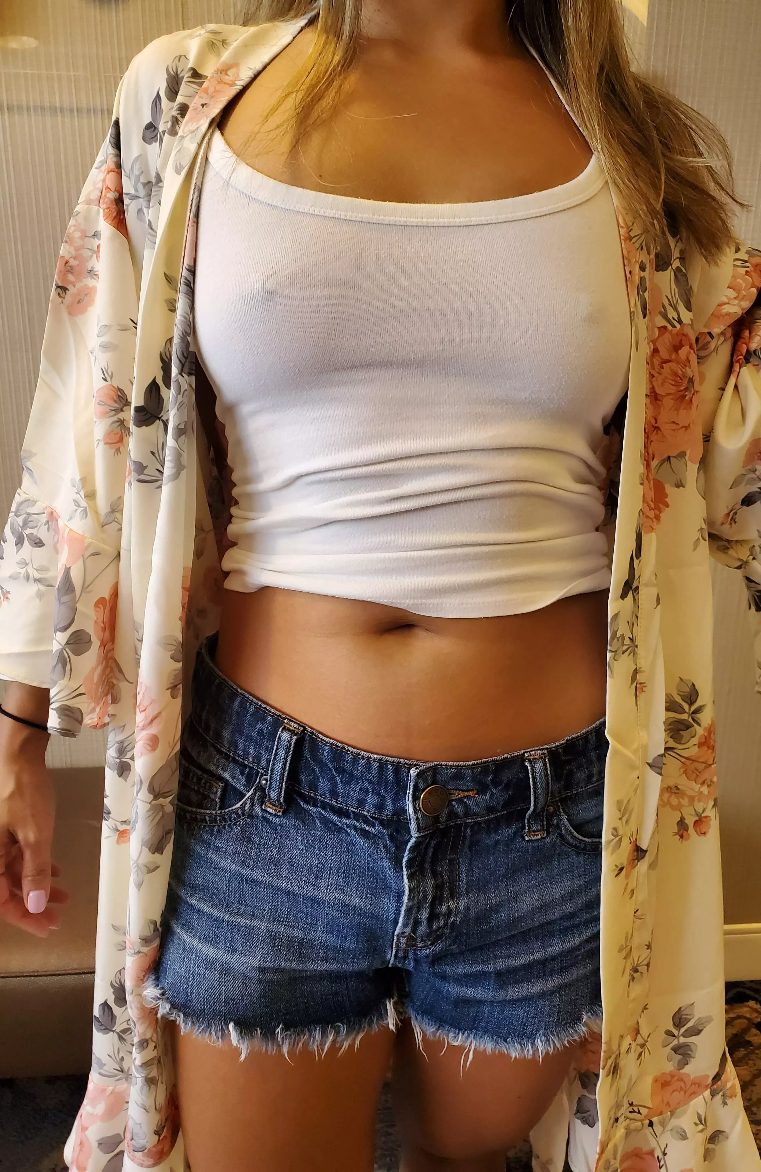 I never wear a bra on vacation