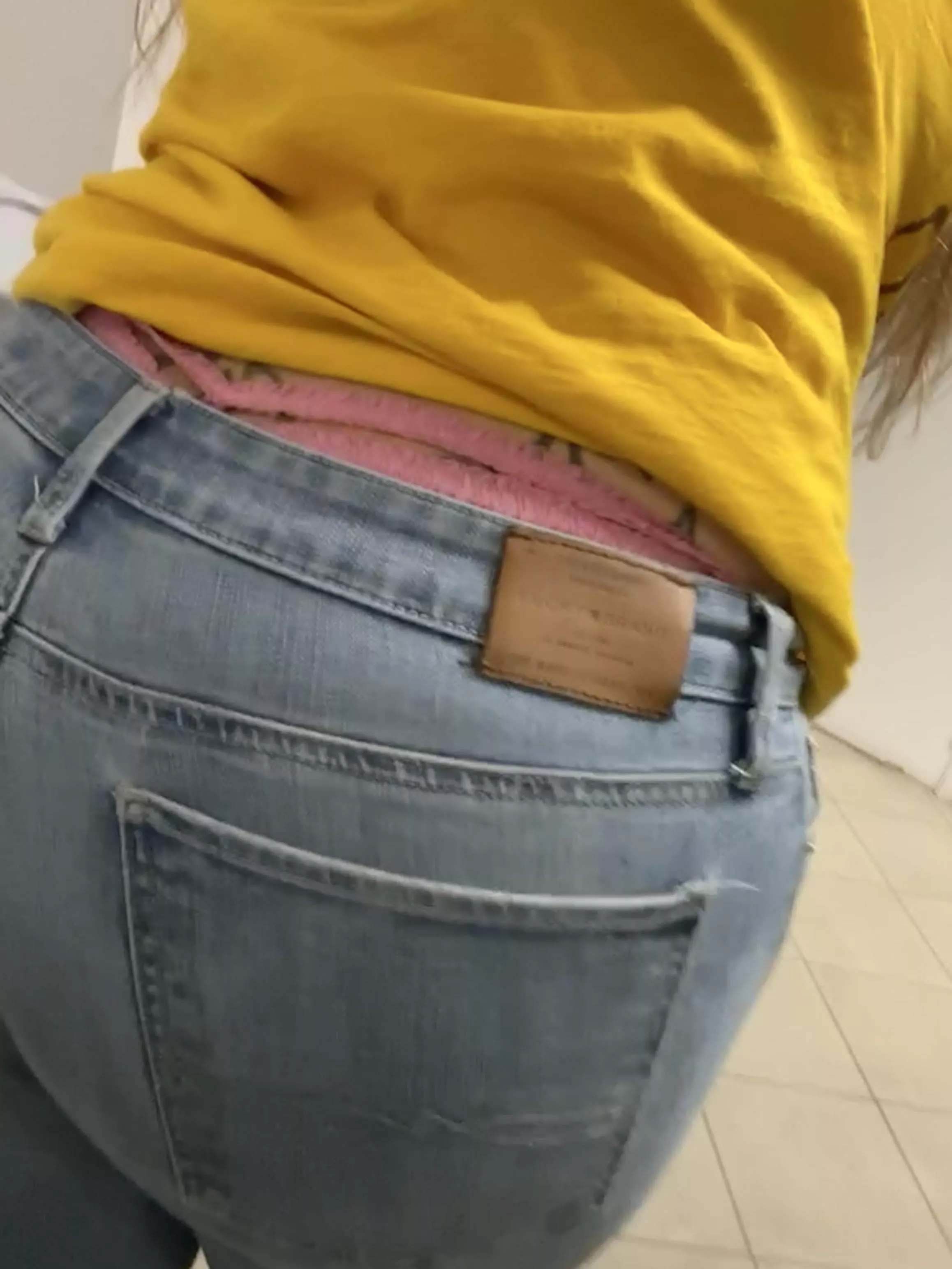 Like my thong? I think the guys at work did!