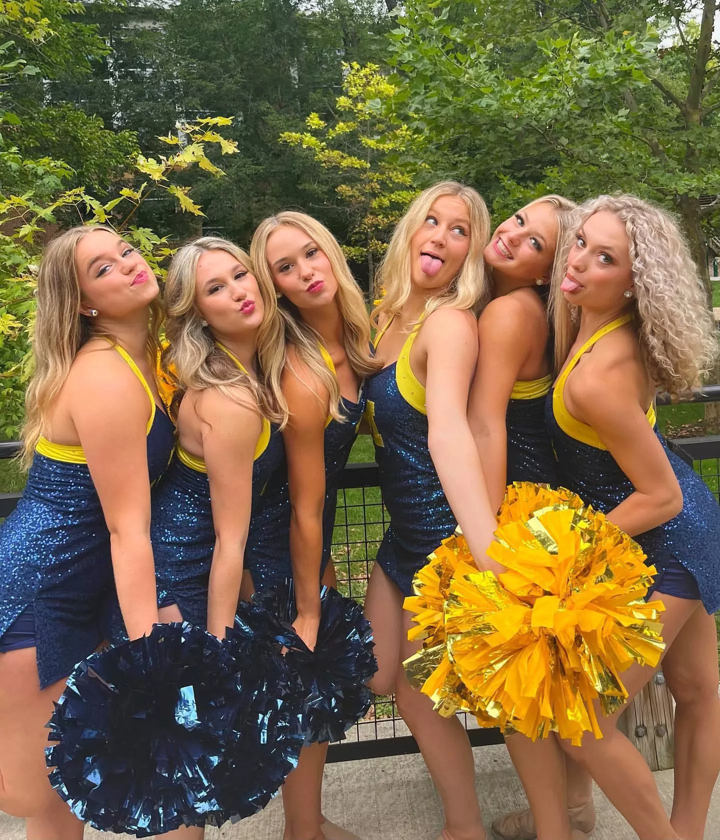 Michigan cheerleaders