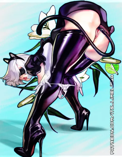 'Neko' 2B slips off her thong (lime lissa)