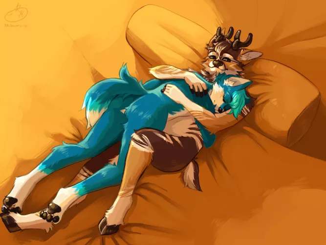 They're so cozy! <3 another one of the pieces i feel the proudest of :')