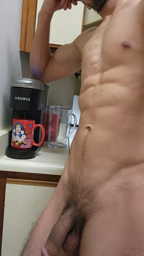 Tired today... gotta squeeze some beans extra hard and get that strong coffee juice