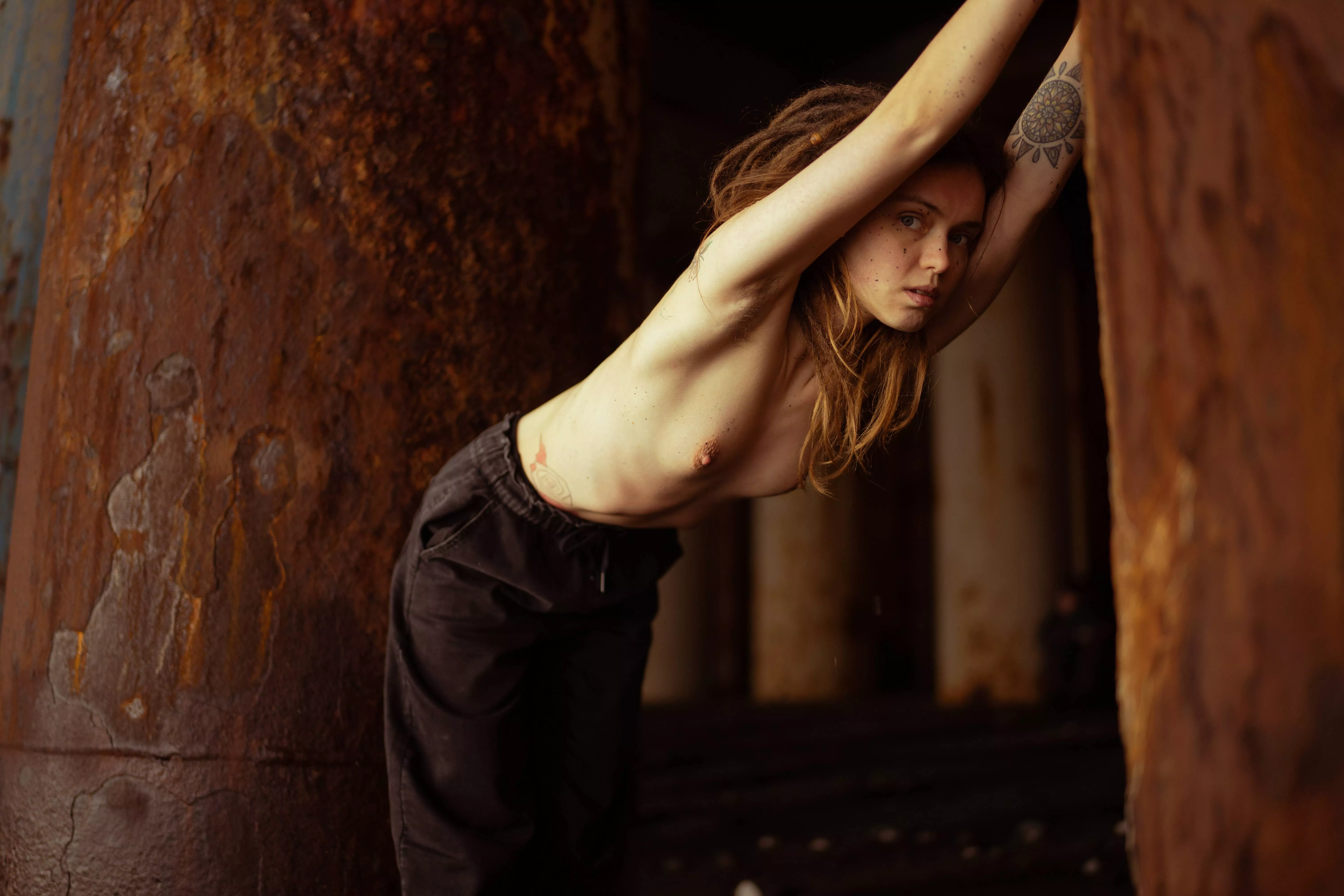 walk along the seaport