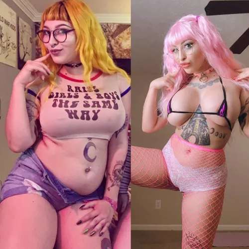 2 years of progress! before/after 🌸