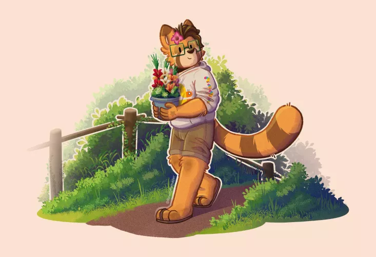 🌿🌺🪴 (Art by me)