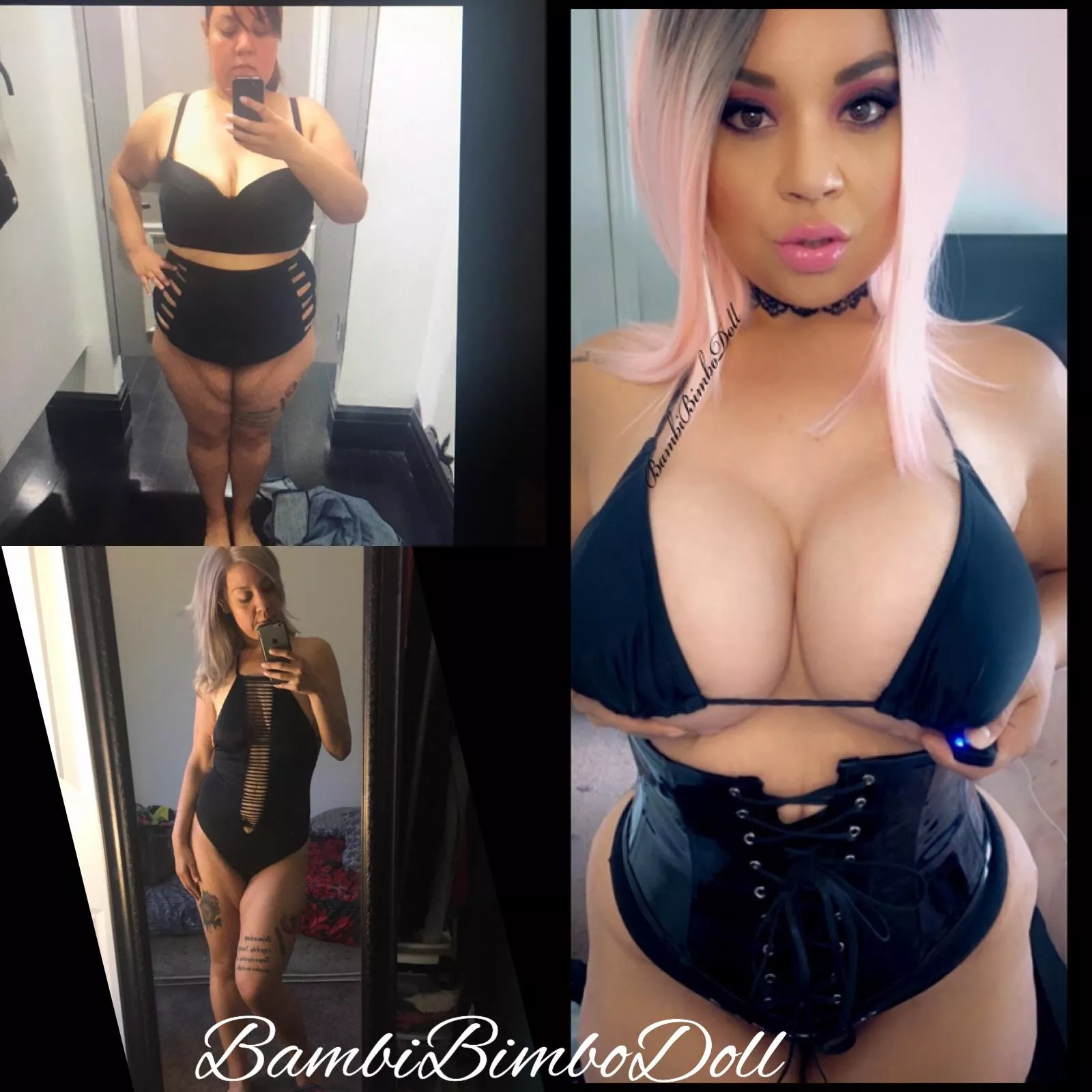 From big to bimbo 🖤💞