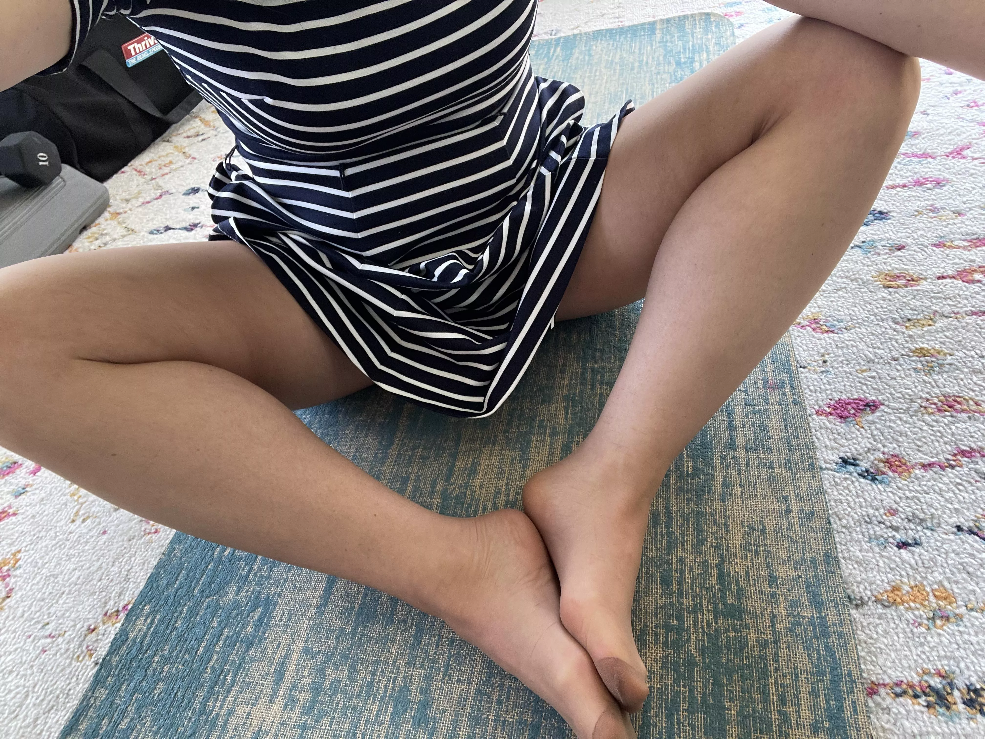 Getting ready to go out.