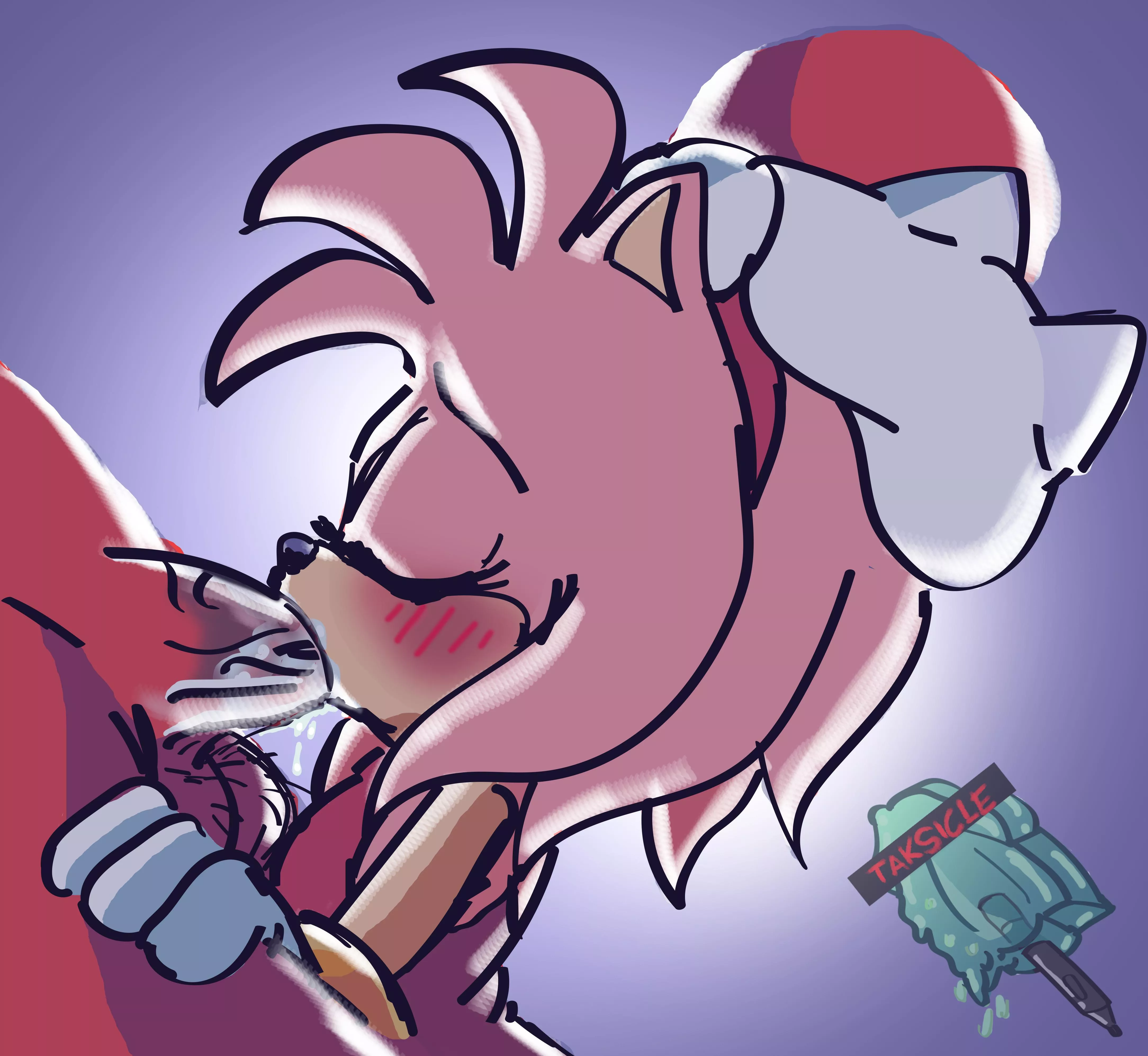 have a lot of sonic art and comms i made (and want more) So i'm just dumping them until someone pays me to draw the IDW girls so my life will be complete. This was for Amy Rose Jam 2020 (art by me: Taksicle)