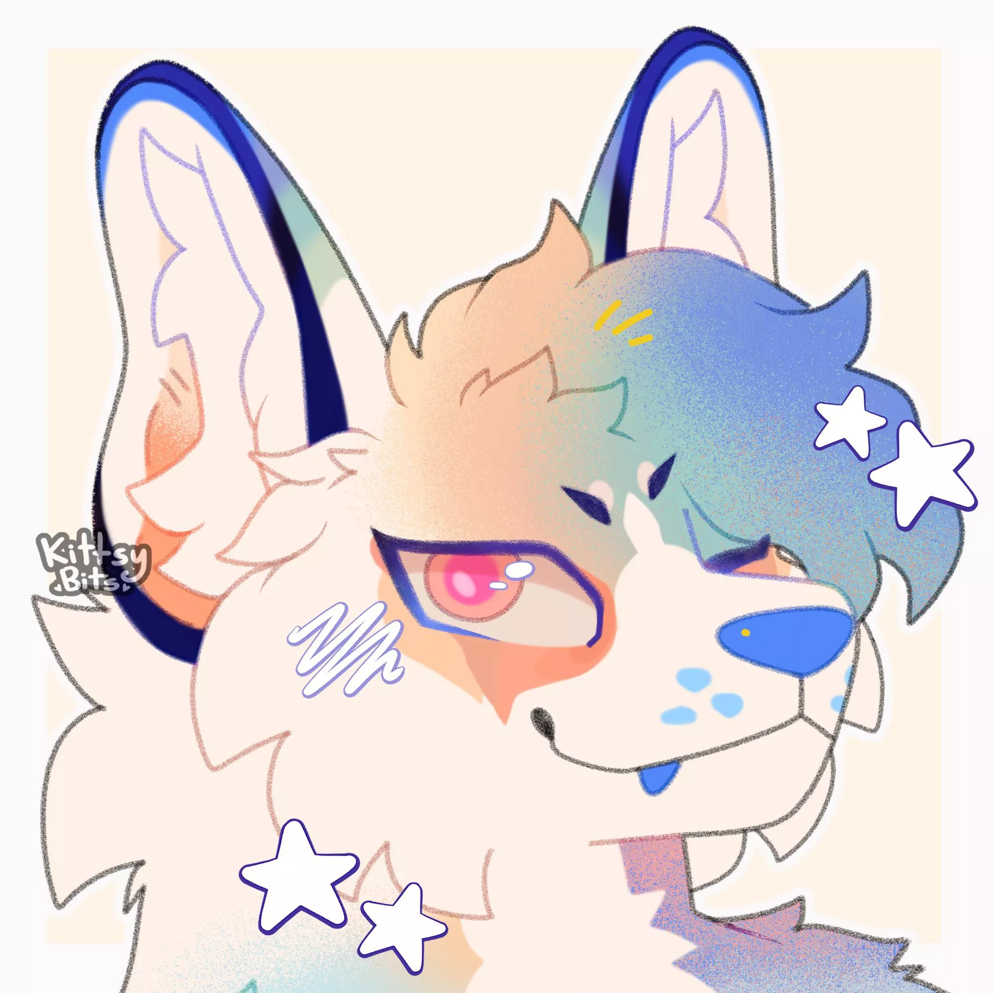 Headshot for MythicalSpace! Shes super cute, i loved drawing this character sm💞