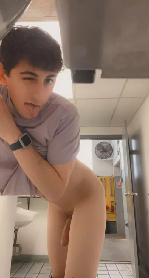 I like to leave the door open when I masturbate;)