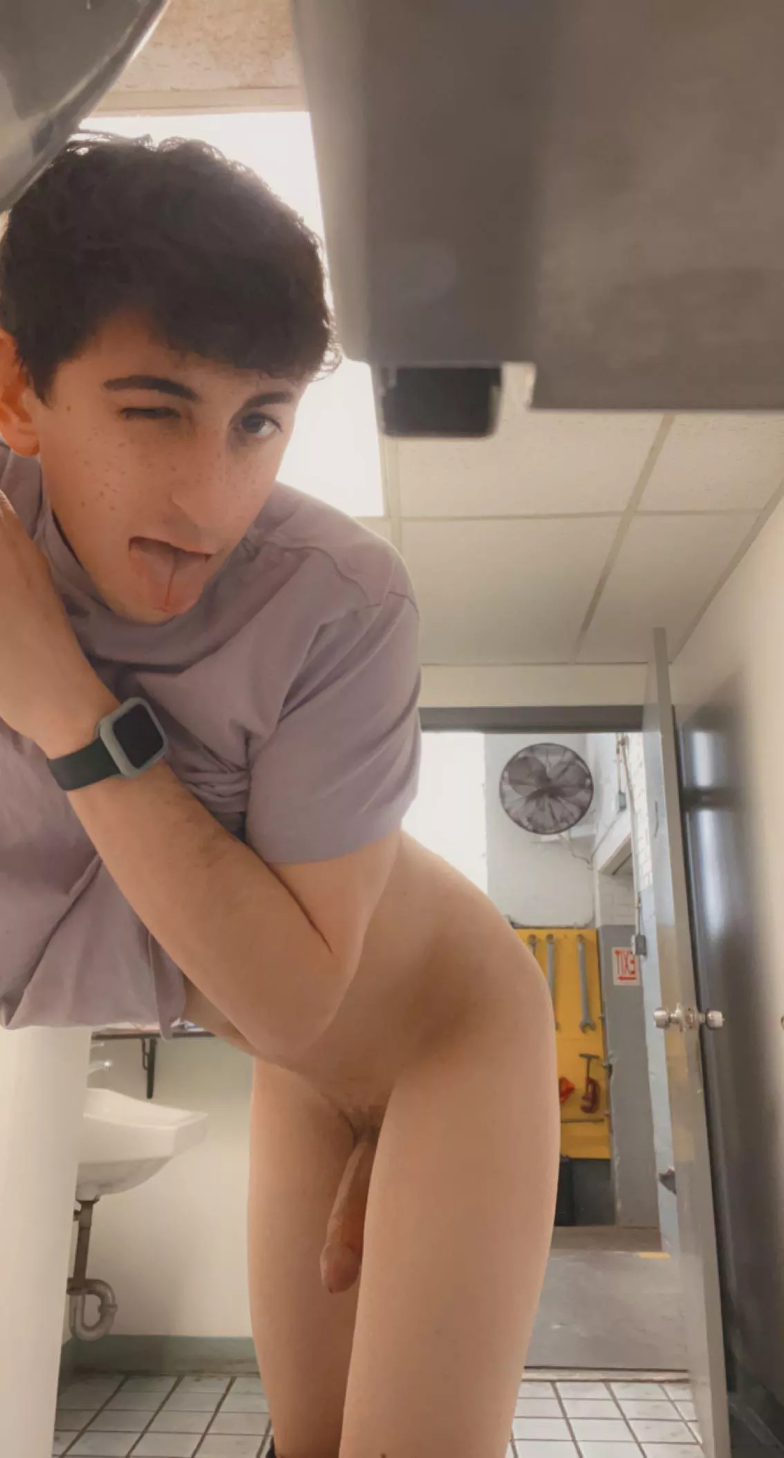 I like to leave the door open when I masturbate;)