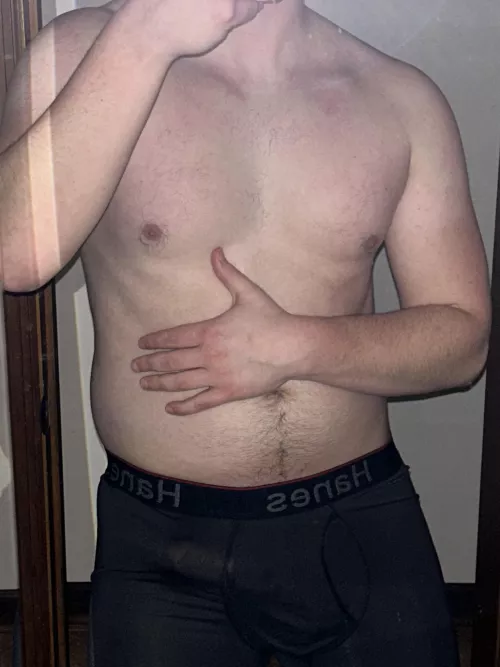 I mean it looks better with less on, but I don’t think anyone is complaining what they see right now