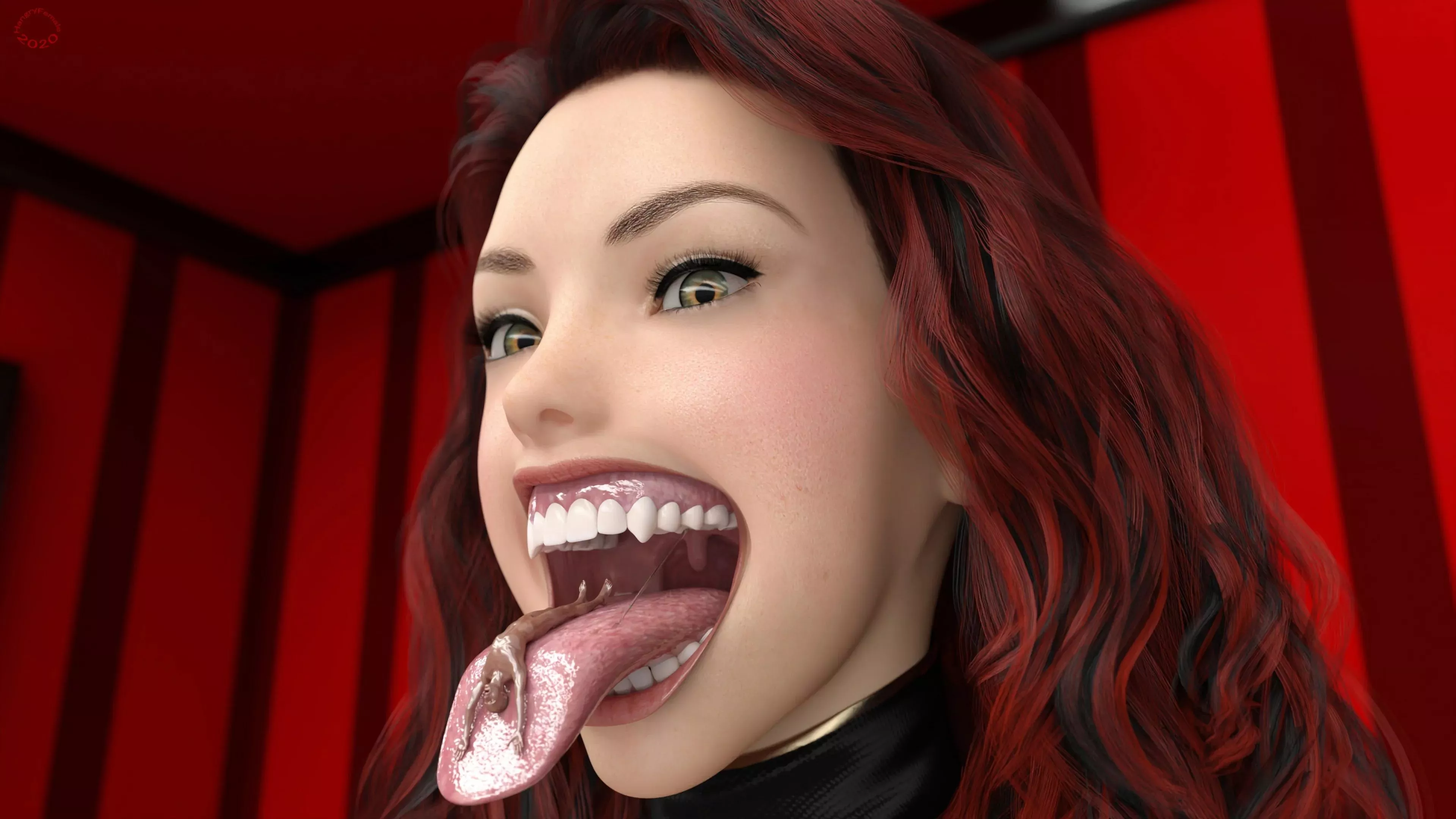 {Image} A beautiful wet tongue