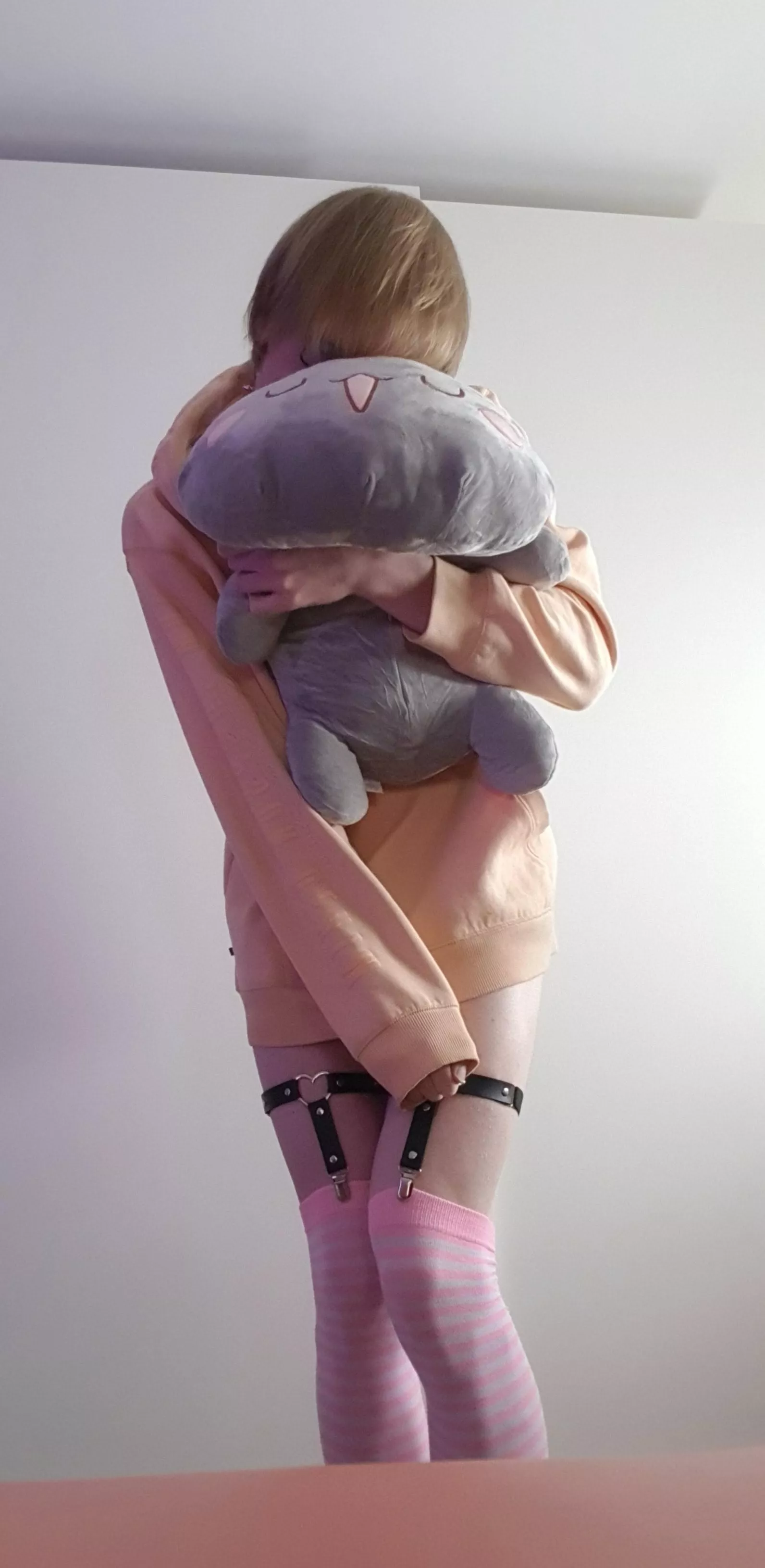 Me and cat plush friend~