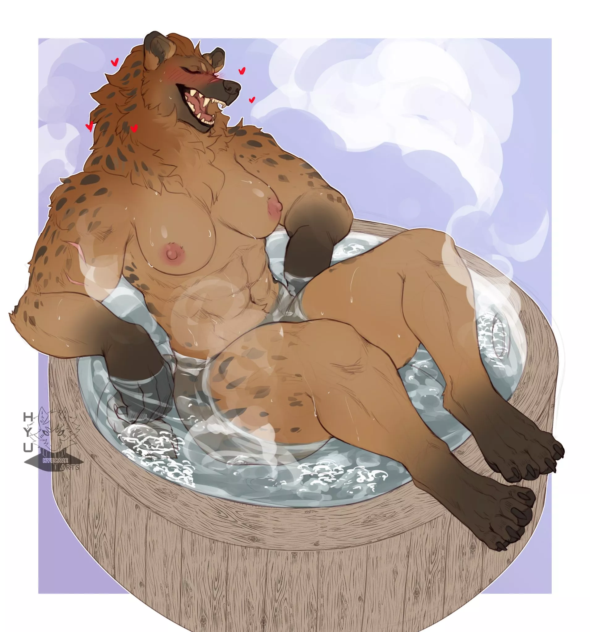 nothing like a hot gnoll in a hot bath [F] (hyucaze)