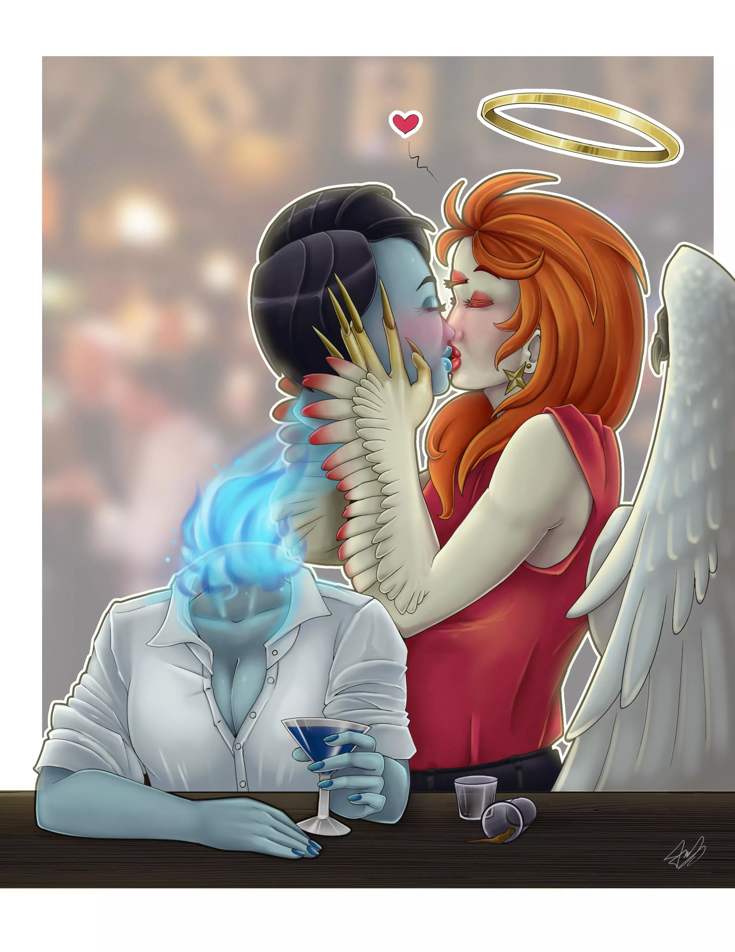 (OC) Ms. Zara, Dullahan, went out to the bar with her boss’ daughter, and they ended up having a few too many drinks…