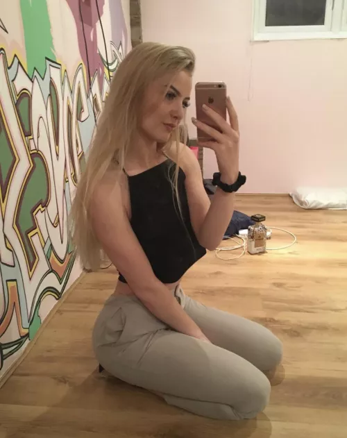 On her knees for you