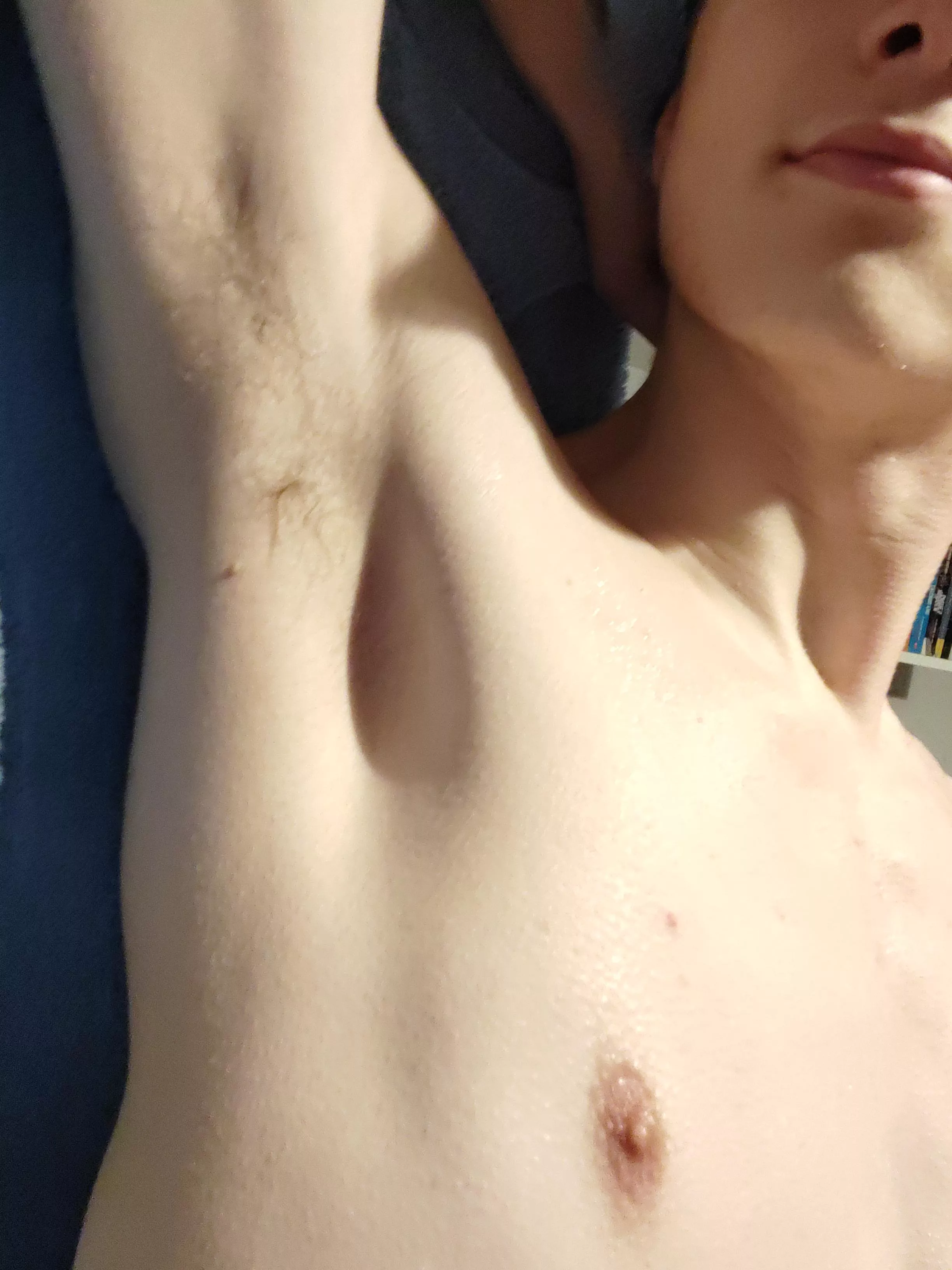 Out the shower and into the sweating arena (my gaming chair)