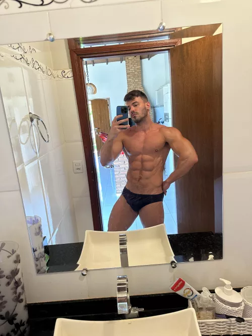 Post workout: the underwear is always wet.