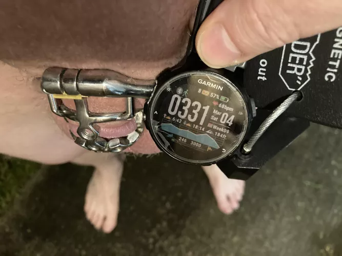 Thank You, Goddess, for keeping Your worthless little clitty locked up for the last two days.