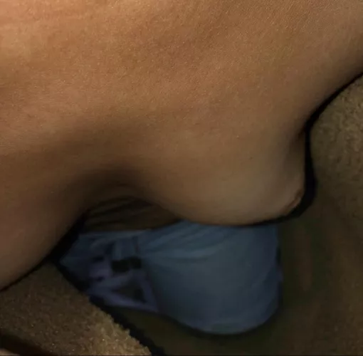 That time I forgot I didn’t have a bra or shirt under my sweater 😅 oh well, it turned my husband on that guys saw down my top