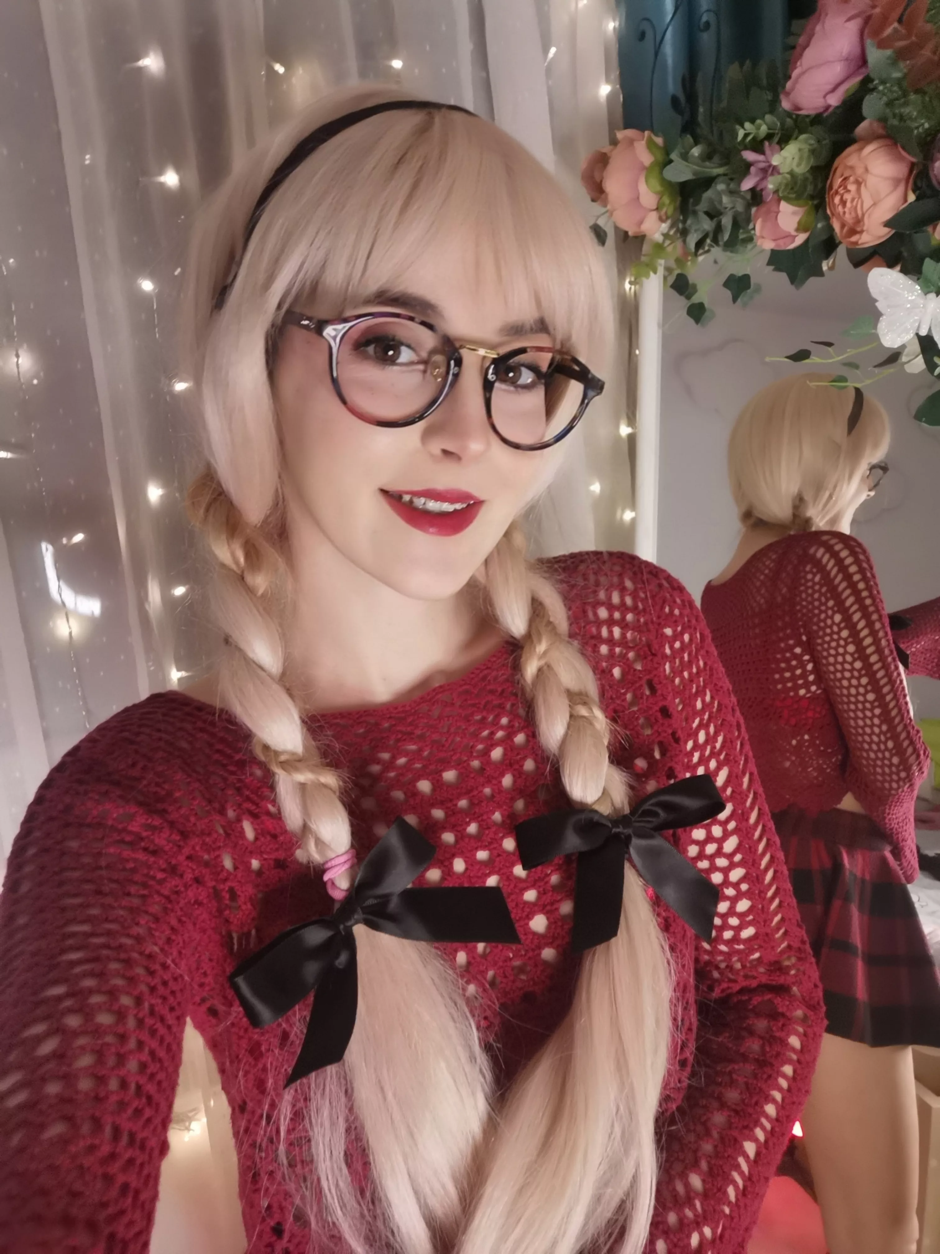 two ponytails for today