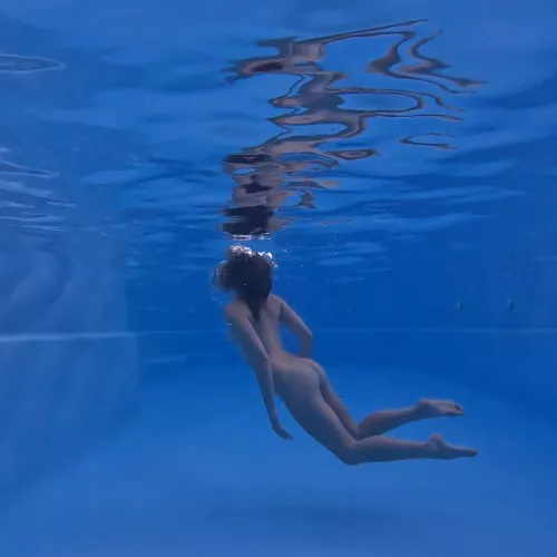 would be better in nature but a pool will do!