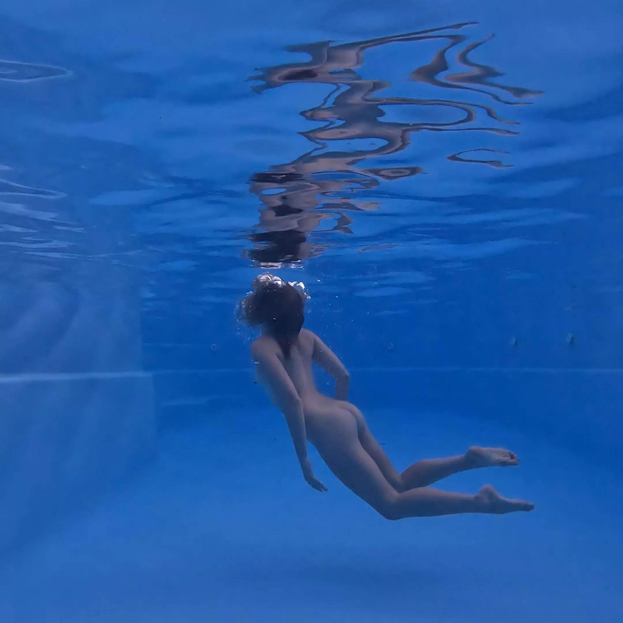 would be better in nature but a pool will do!