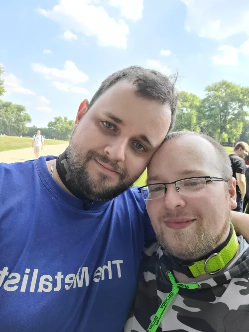 9 months since I fell in love with this beautiful man (me on the left)