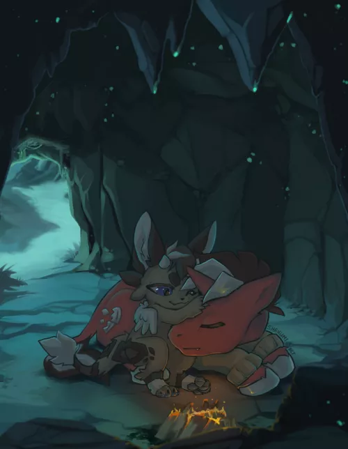 A little journey (Silver Crisp and Shakumi) (Art by me)