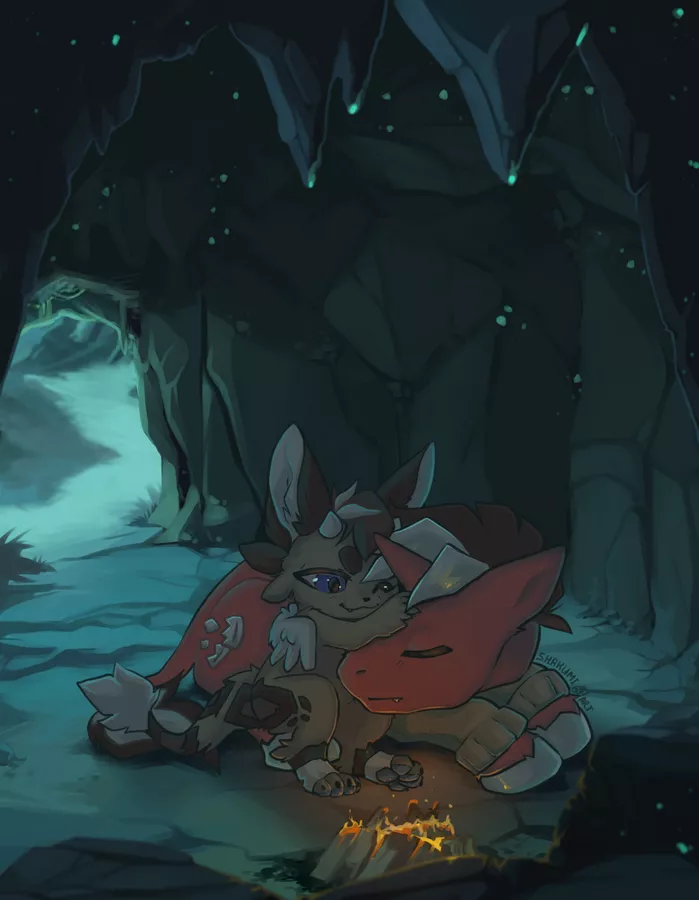 A little journey (Silver Crisp and Shakumi) (Art by me)