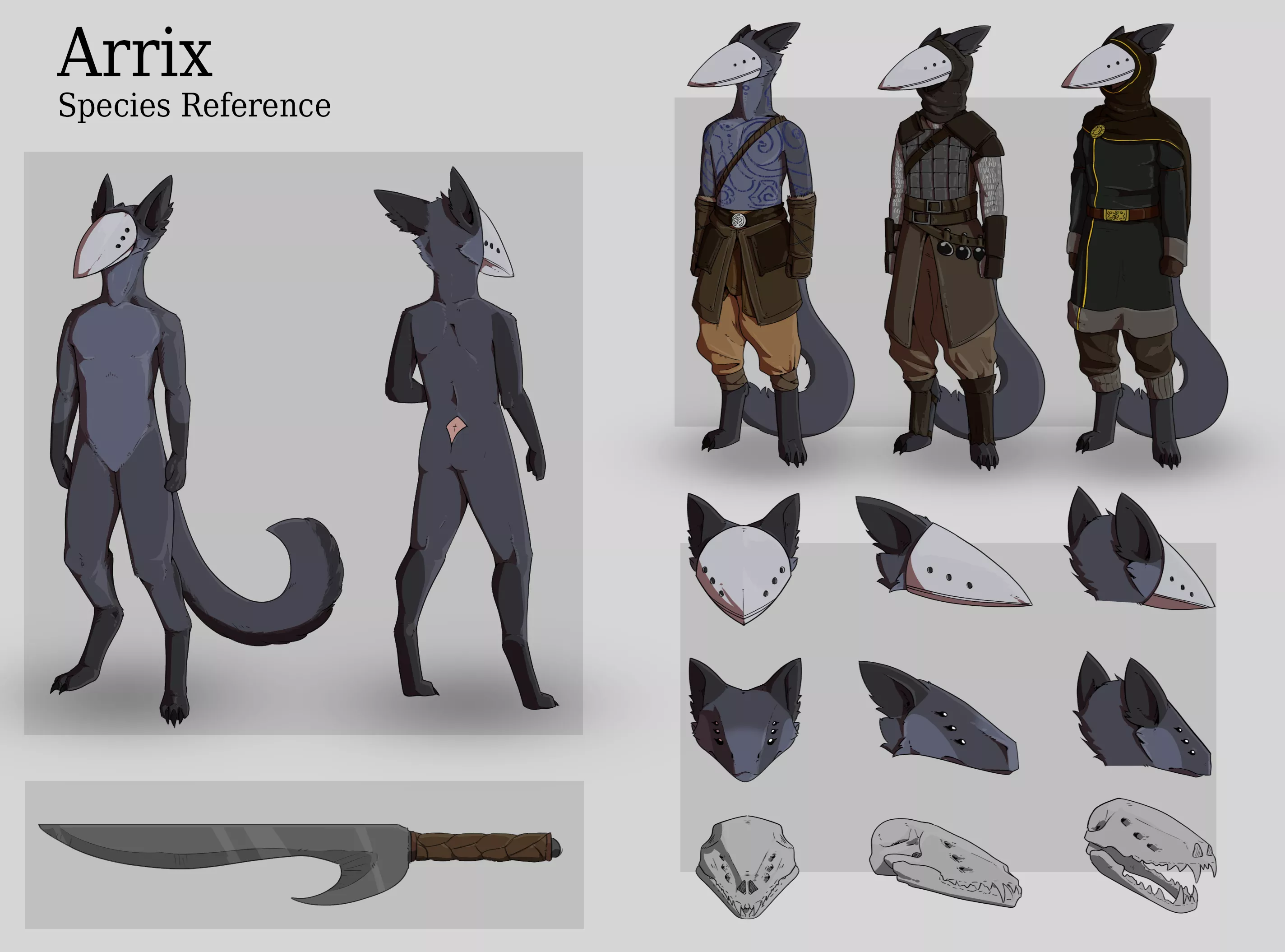 After being in developement for almost 5 years, Ive finally gotten my species a ref sheet!!!!