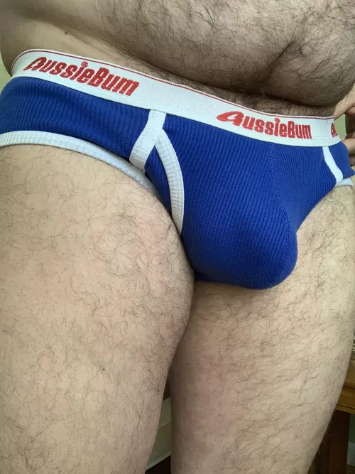 Blue and bulging